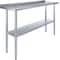 Amgood 18 in. x 60 in. Stainless Steel Work Table with 1.5 in. Backsplash WT-1860-BS-Z - alternate 1